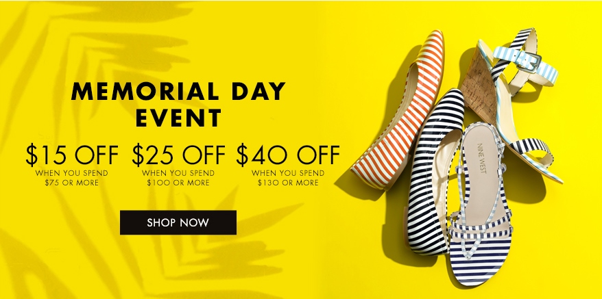 nine west memorial day sale