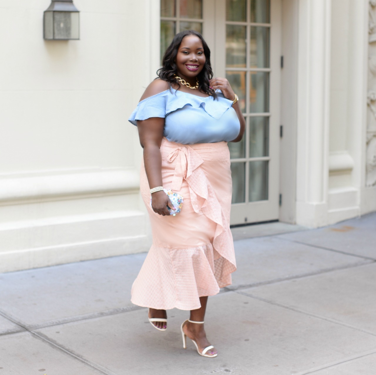 Plus Size Ruffled Skirts