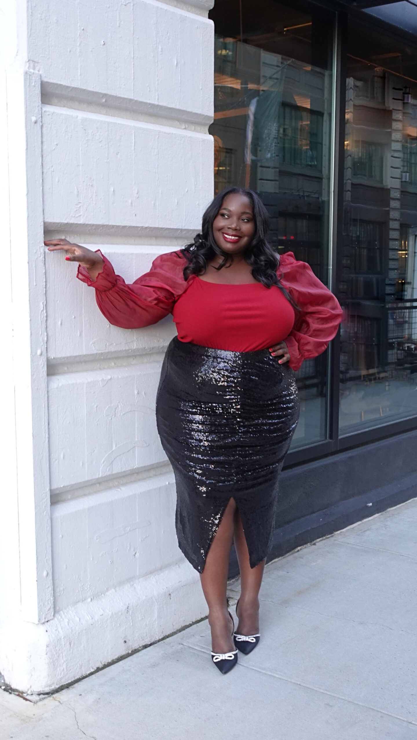 plus size holiday outfit